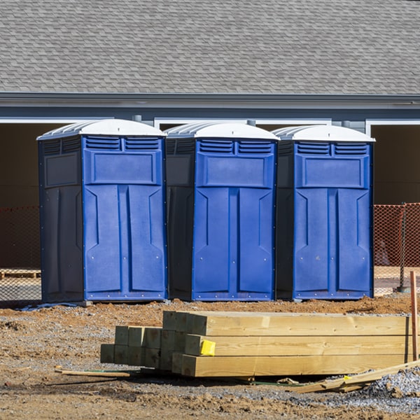 what is the maximum capacity for a single porta potty in Megargel TX